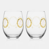 Happy Marriage ceremony Wijnglas Zonder Voet (Rechts)