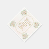 Happy Marriage! - Custom Paper Napkins Servet (Hoek)