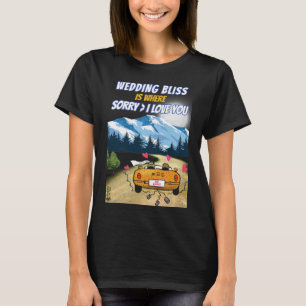 Happy Married Life Vrouwen Zwart T-shirt