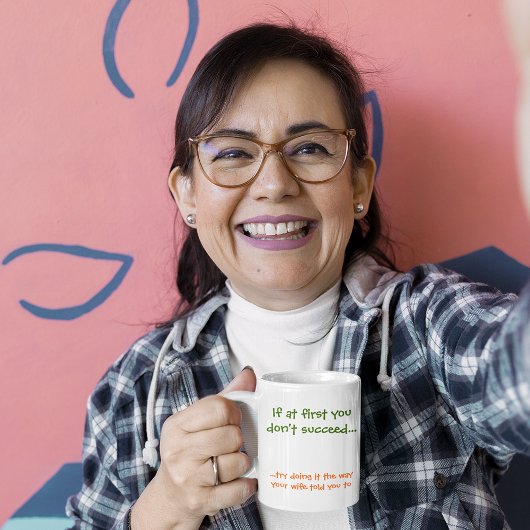 Happy Married Life Wisdom Funny Wife Humor Coffee Mok