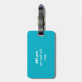 Happy Marshmallow buddies kleeft een goede vriend Bagagelabel (Achterkant verticaal)