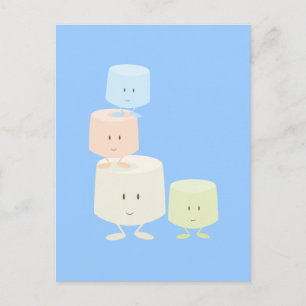 Happy marshmallows briefkaart