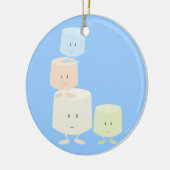 Happy marshmallows keramisch ornament (Links)