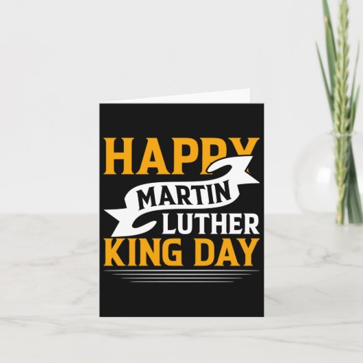 Happy Martin Luther King Day Sticker Kaart (Voorkant)
