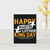 Happy Martin Luther King Day Sticker Kaart (Gele Bloem)