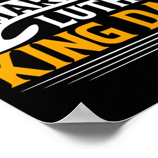 Happy Martin Luther King Day Sticker Poster (Hoek)