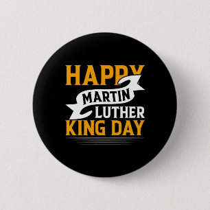 Happy Martin Luther King Day Sticker Ronde Button 5,7 Cm