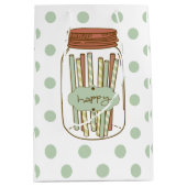 Happy Mason-pot en riettas Medium Cadeauzakje (Voorkant)