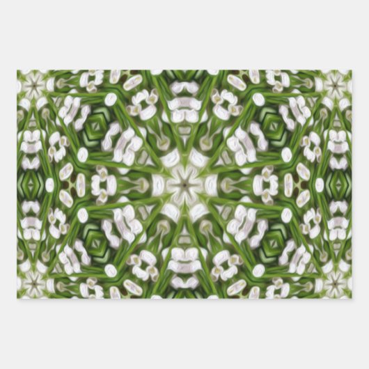 Happy May lily patroon Inpakpapier Vel (Voorkant 2)