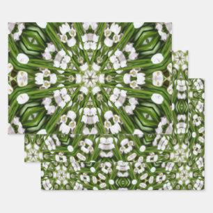 Happy May lily patroon Inpakpapier Vel