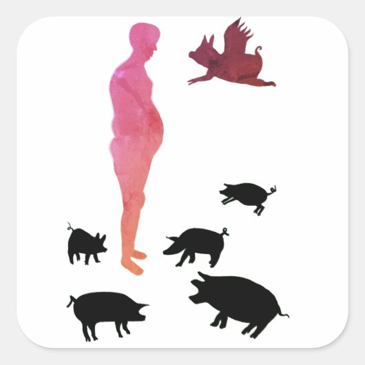 Happy Meal Vegeterian Stickers Diervriendelijk (Voorkant)