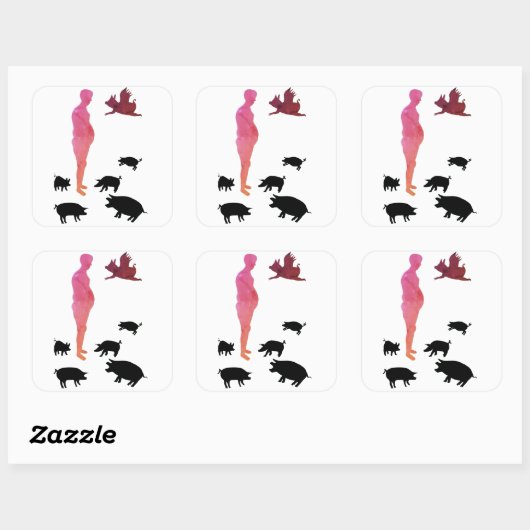 Happy Meal Vegeterian Stickers Diervriendelijk (Vel)