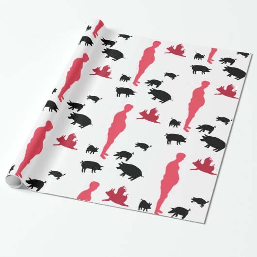 Happy Meal Vegeterian Wrapping Paper Cadeaupapier (Uitgerold)