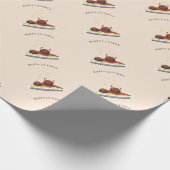 Happy Meatball "Pasta La Vista!" Cadeaupapier (Hoek)