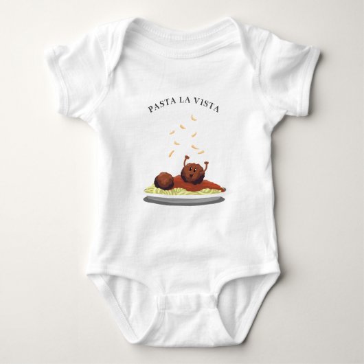 Happy Meatball "Pasta La Vista!" Romper (Voorkant)