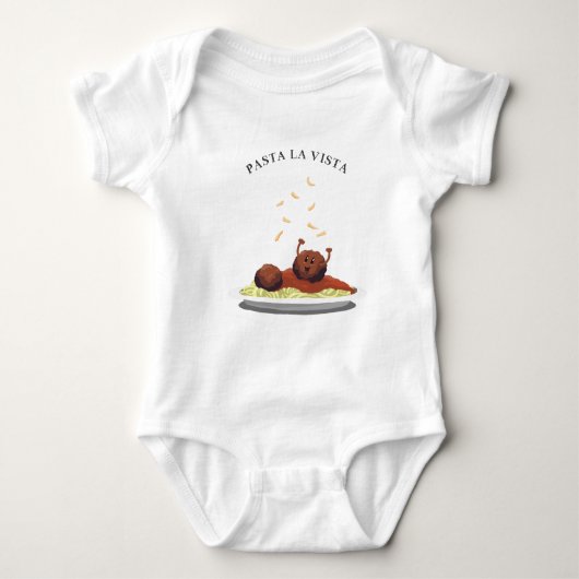 Happy Meatball "Pasta La Vista!" Romper (Voorkant)