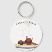 Happy Meatball "Pasta La Vista!" Sleutelhanger (Voorkant)