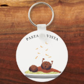Happy Meatball "Pasta La Vista!" Sleutelhanger (Voorkant)