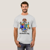 Happy Mechanics Day T-Shirt (Voorkant volledig)
