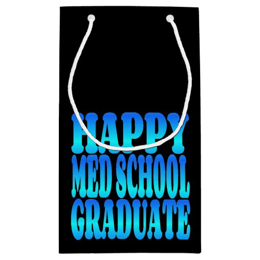 Happy Med School Afstuderen Klein Cadeauzakje (Achterkant)