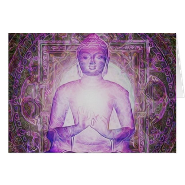 Happy Meditating Buddha (Voorkant Horizontaal)