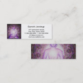 Happy Meditating Buddha Mini Visitekaartje (Voorkant / Achterkant)