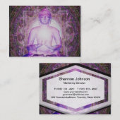 Happy Meditating Buddha Visitekaartje (Voorkant / Achterkant)