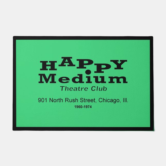 Happy Medium Theater Club, Rush St., Chicago, IL Deurmat (Voorkant)
