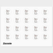 Happy Medue Kitten Ronde Sticker (Vel)
