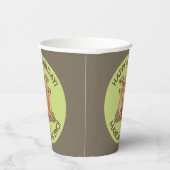 Happy meerkats gepersonaliseerde cartoon papieren bekers (Rechts)