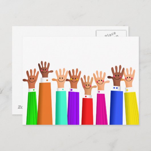 Happy Meeting Briefkaart (Voorkant / Achterkant)