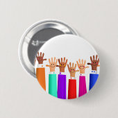 Happy Meeting Ronde Button 5,7 Cm (Voorkant /achterkant)
