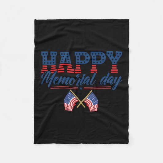 Happy Memorial Day _4 Fleece Deken (Voorkant)