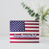 Happy Memorial Day Amerikaanse vlag Briefkaart (Staand voorkant)