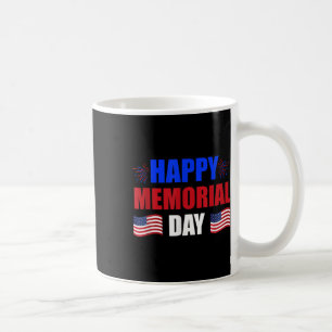 Happy Memorial Day Amerikaanse vlag patriottisch Koffiemok