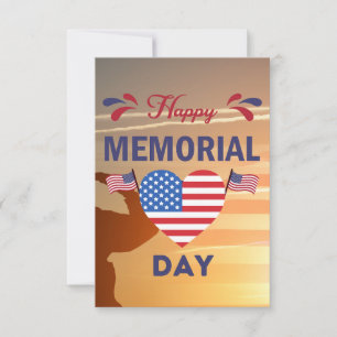 Happy Memorial Day Bedankkaart