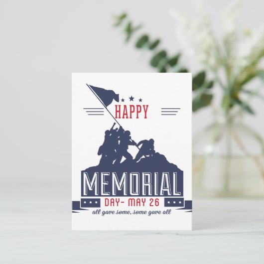 Happy Memorial Day Briefkaart (Staand voorkant)