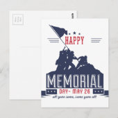 Happy Memorial Day Briefkaart (Voorkant / Achterkant)