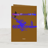 Happy memorial day brown kaart (Achterkant)