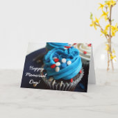 Happy Memorial Day cupcakes wenskaart Kaart (Gele Bloem)