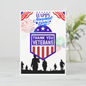 Happy Memorial Day Dank je kaart! Bedankkaart (Staand voorkant)