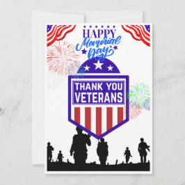 Happy Memorial Day Dank je kaart! Bedankkaart