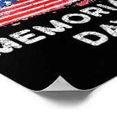 Happy Memorial Day Elegant ontwerp Poster (Hoek)