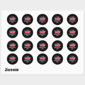 Happy Memorial Day Elegant ontwerp Ronde Sticker (Vel)