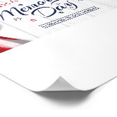 Happy Memorial Day Flag Poster (Hoek)