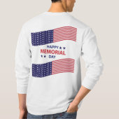 Happy Memorial Day Long Sleeve T-Shirt (Achterkant)