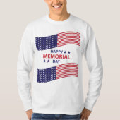 Happy Memorial Day Long Sleeve T-Shirt (Voorkant)