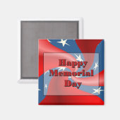 Happy Memorial Day Magneet (Voorkant / Achterkant)
