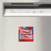 Happy Memorial Day Magneet (Insitu (Vaatwasser))