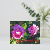 Happy Memorial Day - Memorial Day Roos #1 Briefkaa Briefkaart (Staand voorkant)